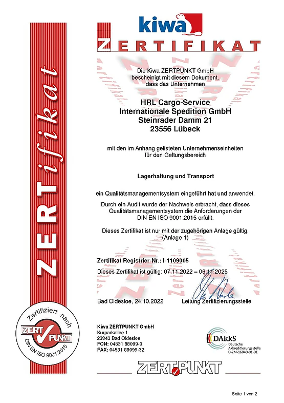 HRL Cargo-Service GmbH, Gesellschaft, Tiefkühllagerung, Qualität, Technik, Erfolg, Mitarbeiter, Leistung, kompetent, Kühllagerung, Schwerpunkt, Tradition, Lebensmittelzulieferindustrie, Ware, Lebensmitte, Lübeck, Logistik, Steinrader Damm 21